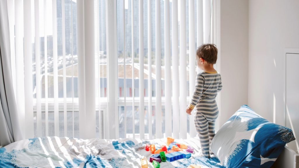 A&B Interiors - Kids Bedroom Vertical Blinds