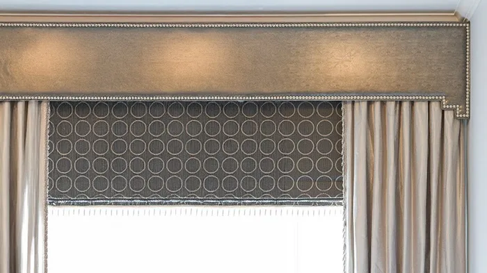Decorative curtain pelmets by A&B Interiors