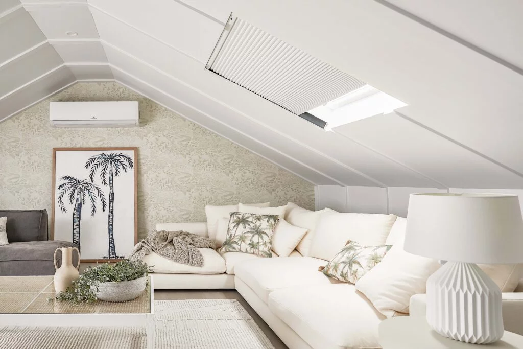 Skylight blinds installed by A&B Interiors