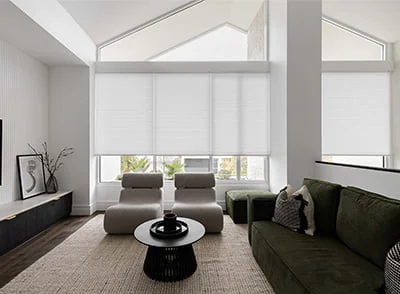 A&B Interiors - Duette Shades Loungeroom