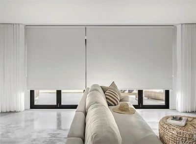 A&B Interiors - Roller Blinds Loungeroom